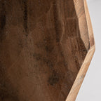 Escultura Hasan — Madera de teca tonos en marrón natural