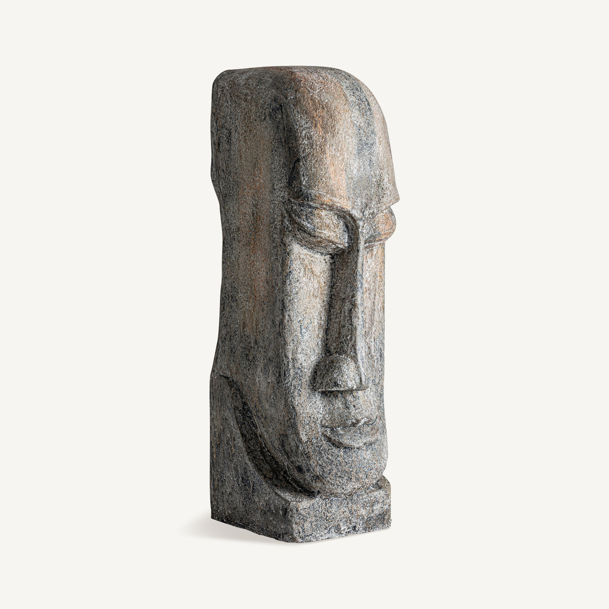 Escultura Khalid — Cemento gris envejecido