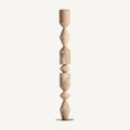 Escultura Pawet — Madera de teca marrón