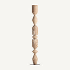 Escultura Pawet — Madera de teca marrón