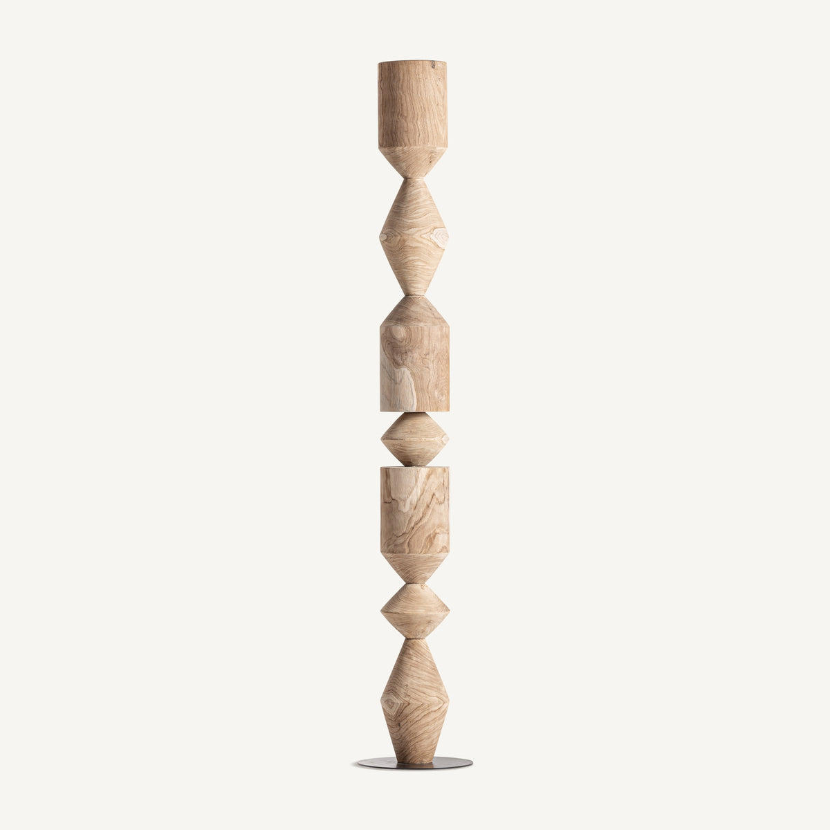 Escultura Pawet — Madera de teca marrón