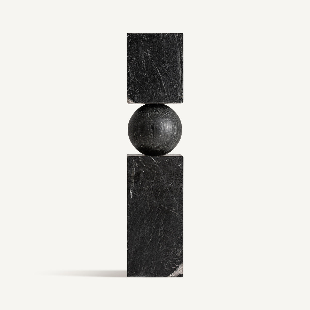 Escultura Pie — Mármol negro