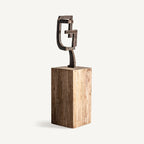 Escultura Saona — Madera tropical marrón envejecido