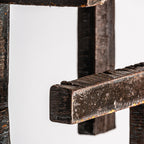 Escultura Saona — Madera tropical marrón envejecido