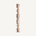 Escultura Stefan — Madera de teca marrón
