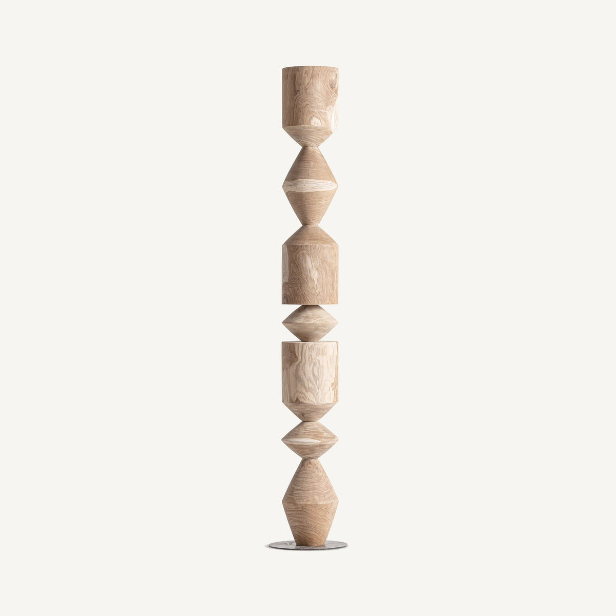Escultura Stefan — Madera de teca marrón