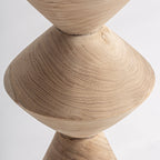 Escultura Stefan — Madera de teca marrón