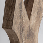Escultura Teran — Madera suar marrón