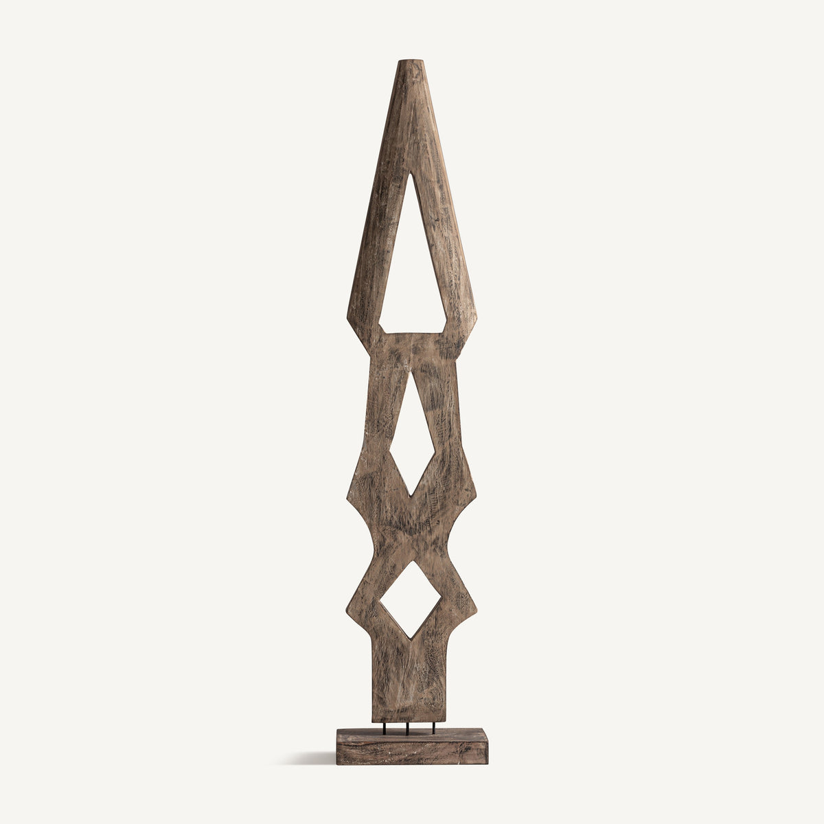 Escultura Teran — Madera suar marrón