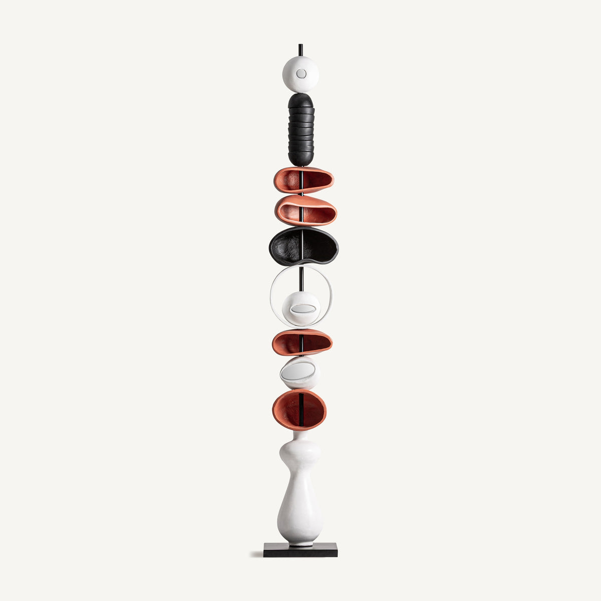 Escultura Zdiar — Fibrocemento blanco