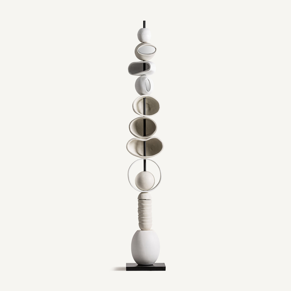 Escultura Zdiar — Fibrocemento tonos neutros