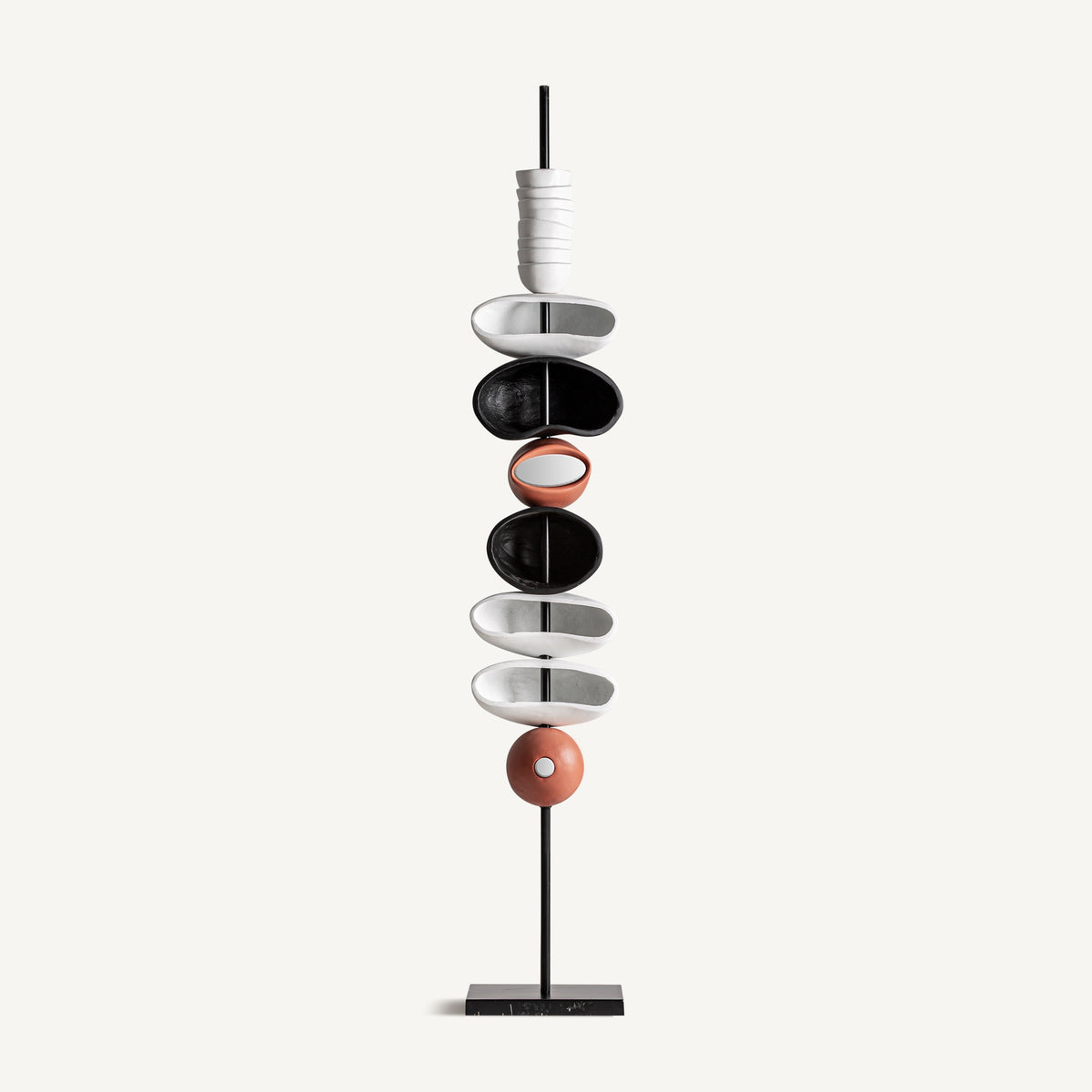 Escultura Zdiar — Fibrocemento tonos neutros