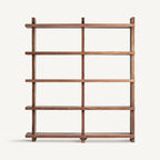 Estante modular Brutalist — Madera de sal marrón teñido