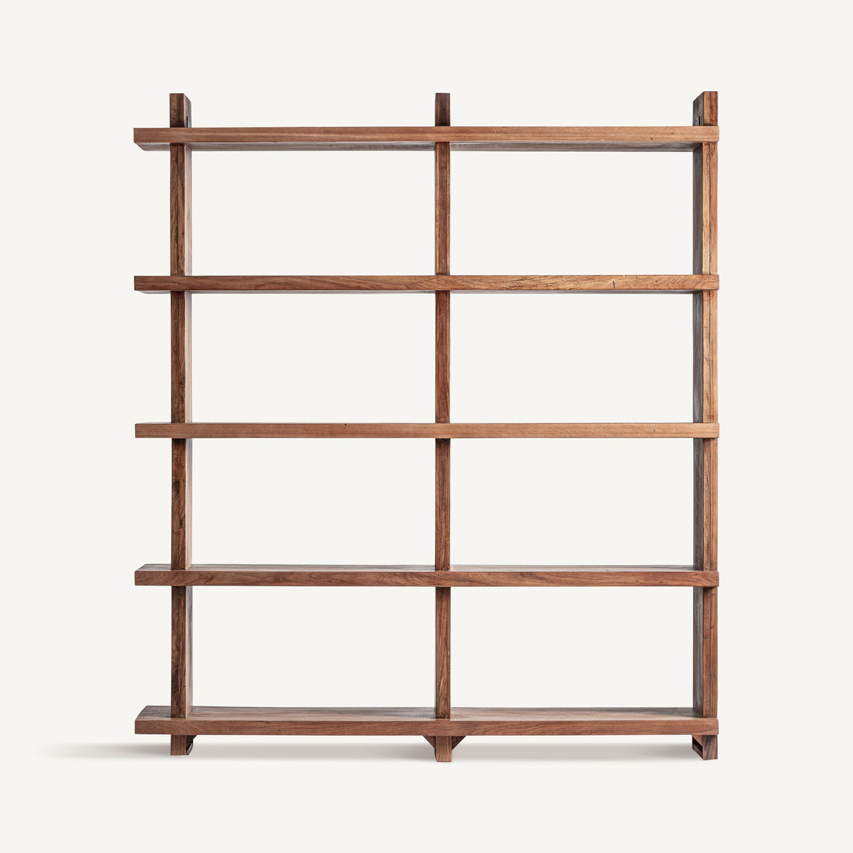 Estante modular Brutalist — Madera de sal marrón teñido