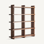 Estante modular Brutalist — Madera de sal marrón teñido