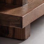 Estante modular Brutalist — Madera de sal marrón teñido