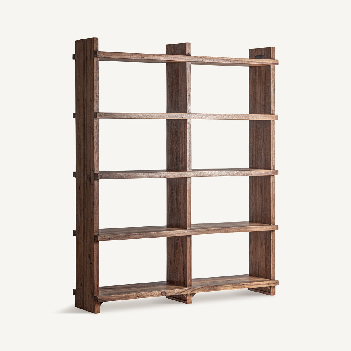 Estante modular Brutalist — Madera de sal marrón teñido