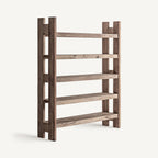 Estantería Helmond — Madera recuperada marrón