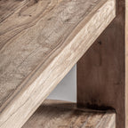 Estantería Helmond — Madera recuperada marrón