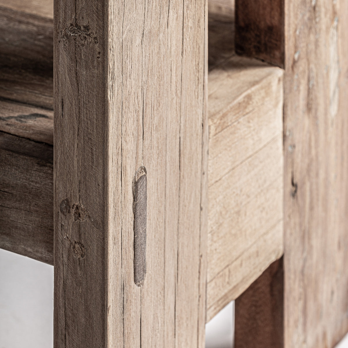 Estantería Helmond — Madera recuperada marrón