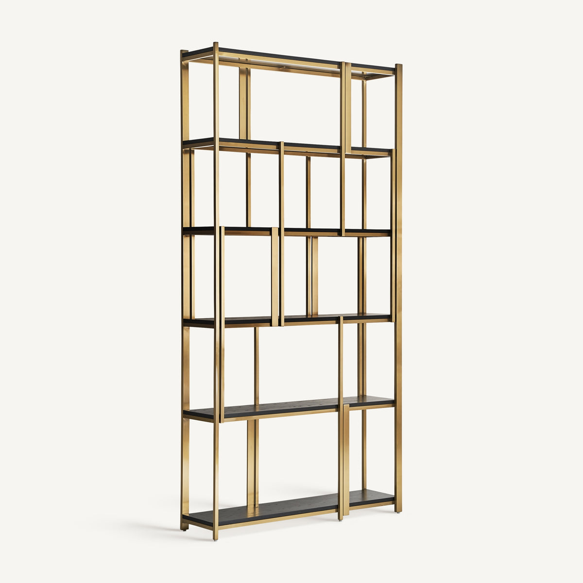 Estantería Leira — Acero oro brillo