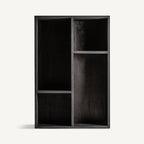 Estantería Lux — Madera recuperada negro