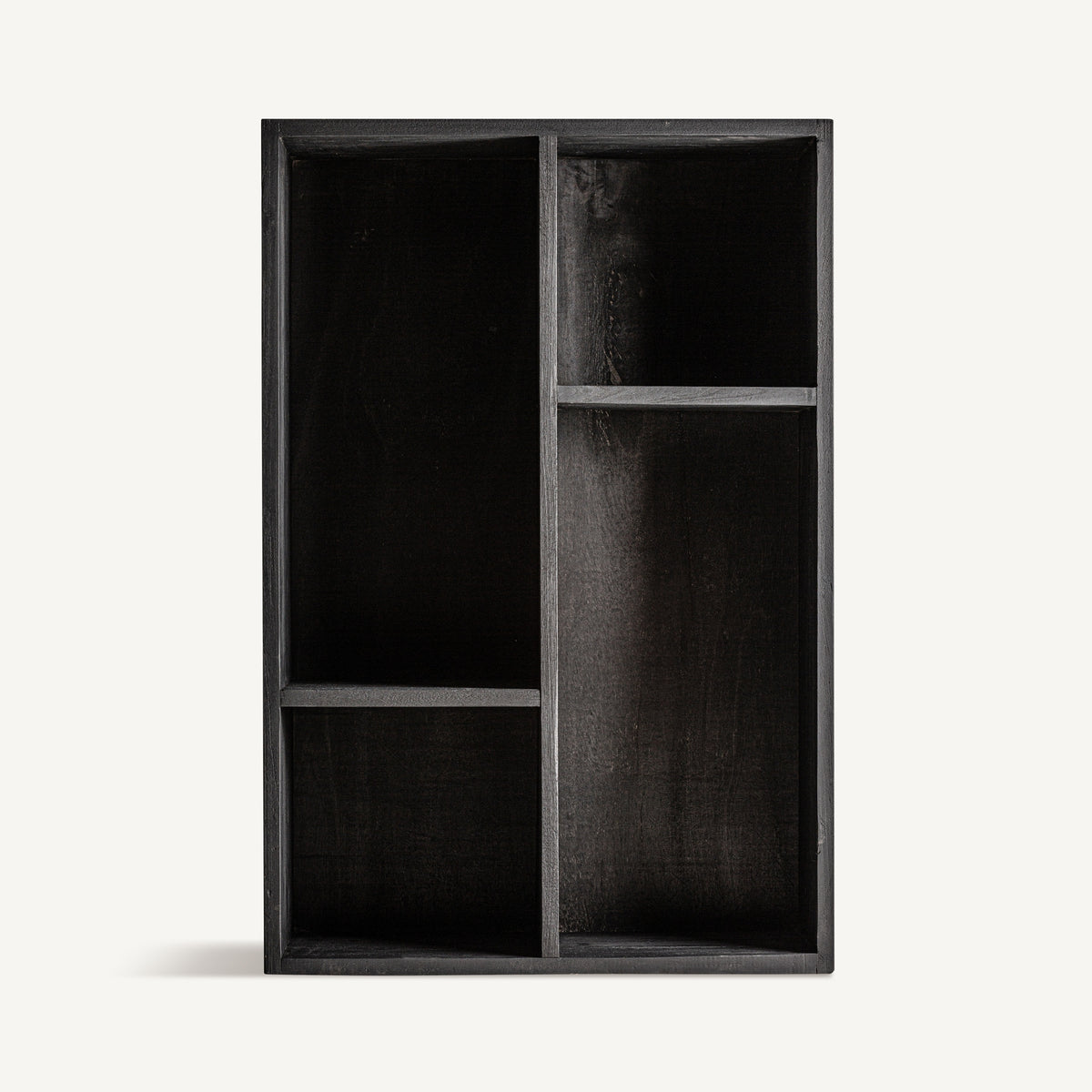 Estantería Lux — Madera recuperada negro