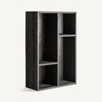 Estantería Lux — Madera recuperada negro