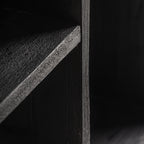 Estantería Lux — Madera recuperada negro
