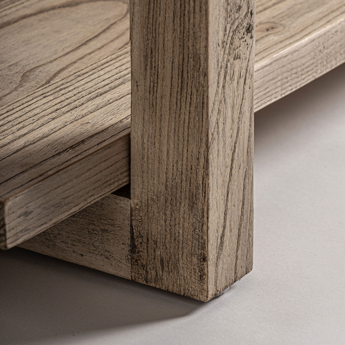 Estantería Masein — Madera de olmo marrón claro