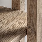 Estantería Masein — Madera de olmo marrón claro