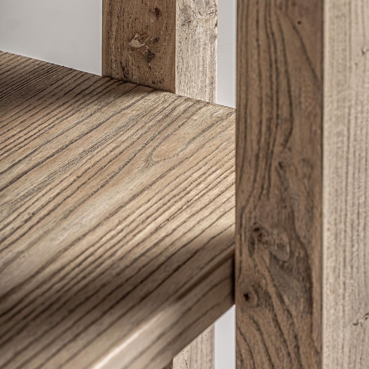 Estantería Masein — Madera de olmo marrón claro