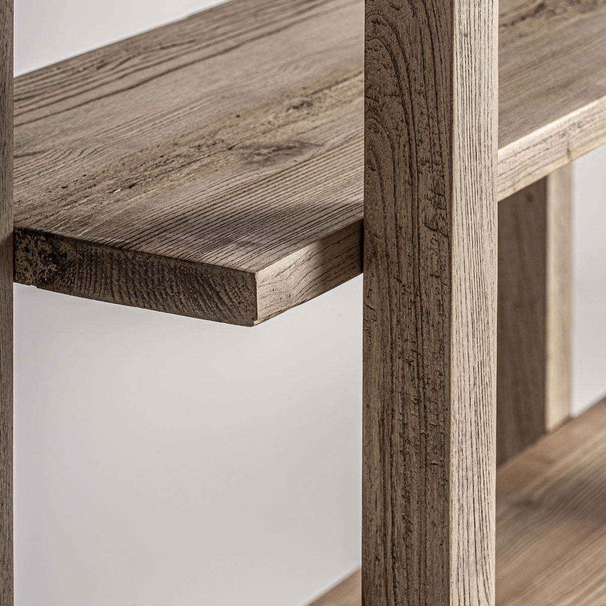 Estantería Masein — Madera de olmo marrón claro