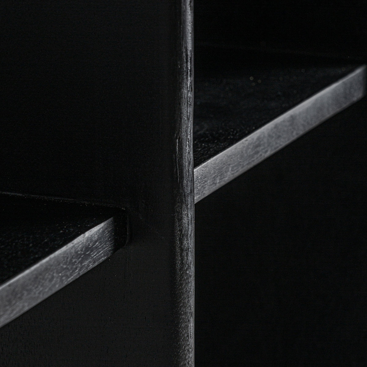 Estantería Nara — Madera de mango negra