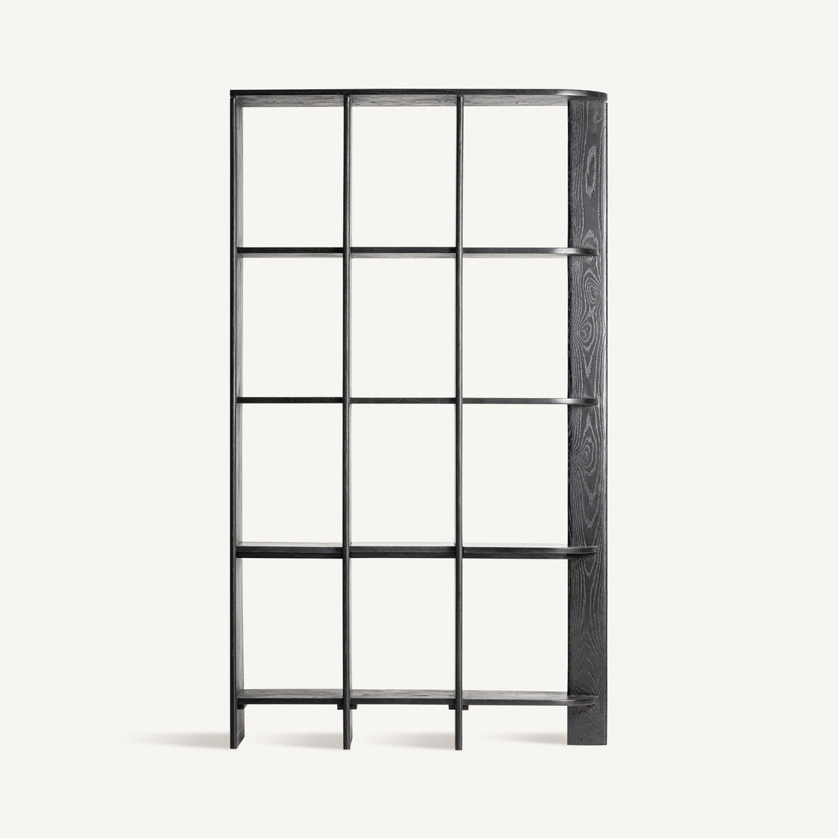 Estantería Nara — Madera roble negro