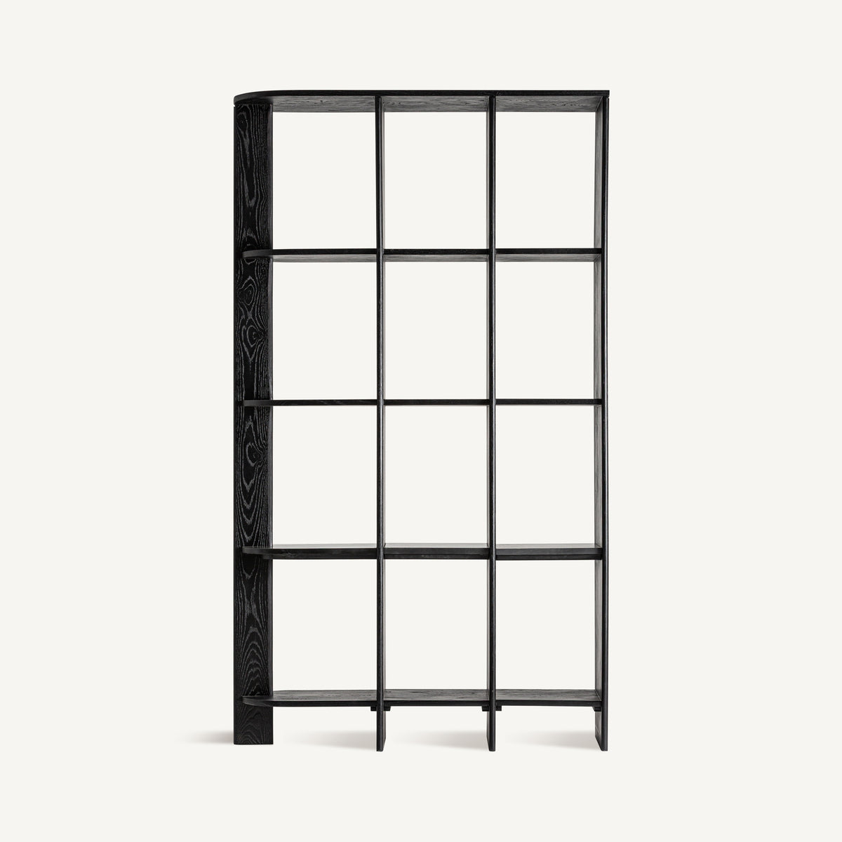 Estantería Nara — Madera roble negro