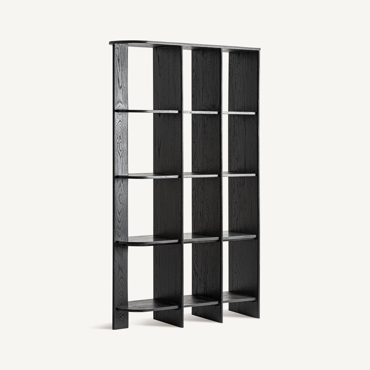 Estantería Nara — Madera roble negro