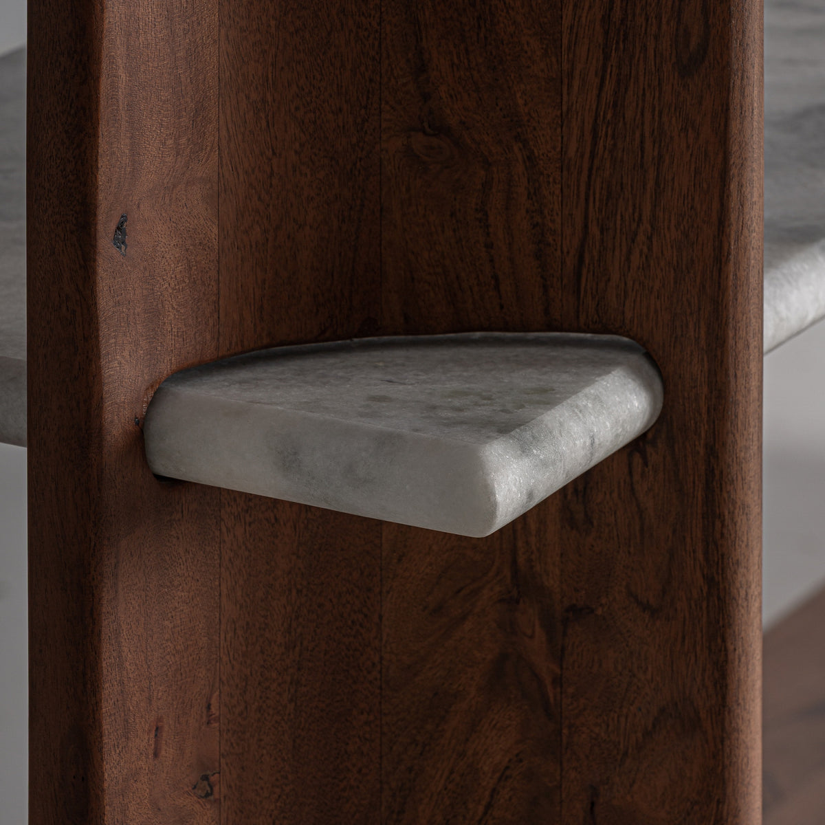 Estantería Sagy — Madera de acacia marrón