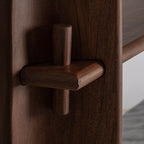 Estantería Sagy — Madera de acacia marrón