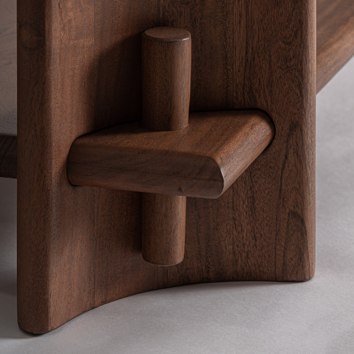 Estantería Sagy — Madera de acacia marrón