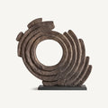 Figura Decorativa — Aluminio dorado