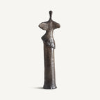 Figura decorativa Alya — Cerámica marrón