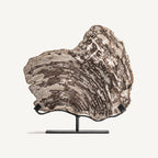Figura decorativa Aurea — Madera petrificada gris