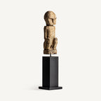 Figura decorativa Bomani — Madera de mango negro envejecido