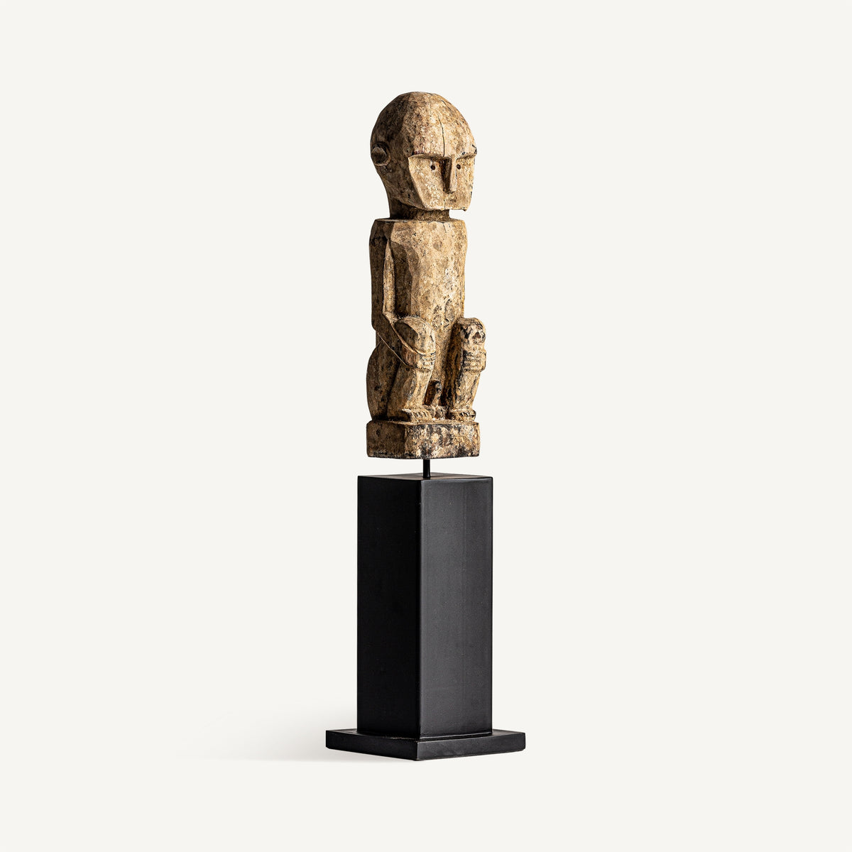Figura decorativa Bomani — Madera de mango negro envejecido