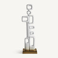 Figura decorativa Hubble — Aluminio blanco
