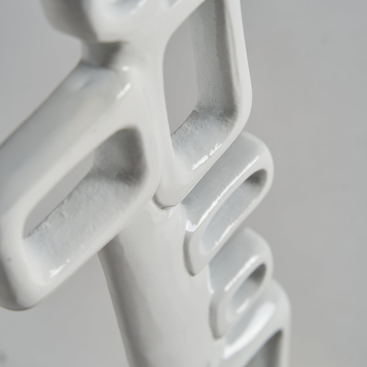 Figura decorativa Hubble — Aluminio blanco