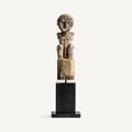 Figura decorativa Ibrahim — Madera de mango negro envejecido