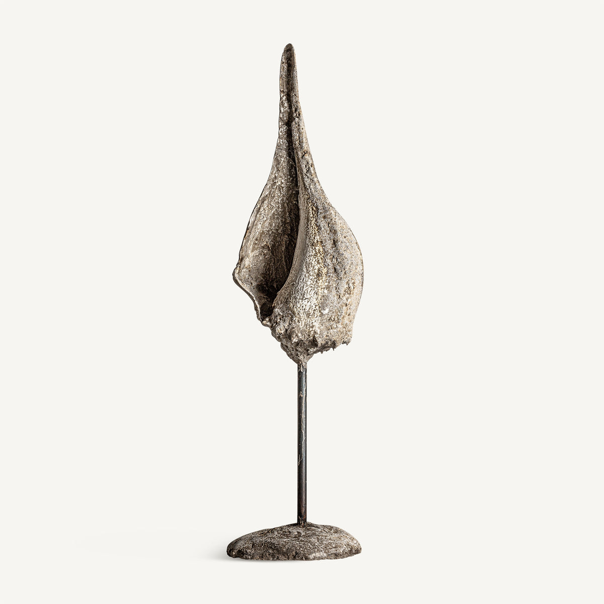 Figura decorativa Jalhe — Resina blanco roto envejecido