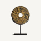 Figura decorativa Janah — Piedra bronce patina